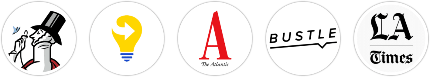 The New Yorker, Next Big Idea Club, The Atlantic, Bustle, Los Angeles Times, Salon, Publishers Weekly, Kirkus Reviews, Literary Hub