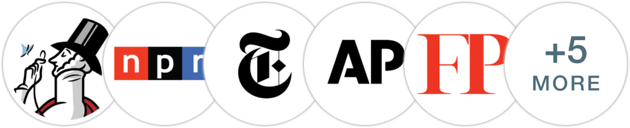 The New Yorker, NPR, The New York Times/The New York Times Book Review, Associated Press, Foreign Policy, Esquire, San Francisco Chronicle, The Guardian, Publishers Weekly, Kirkus Reviews