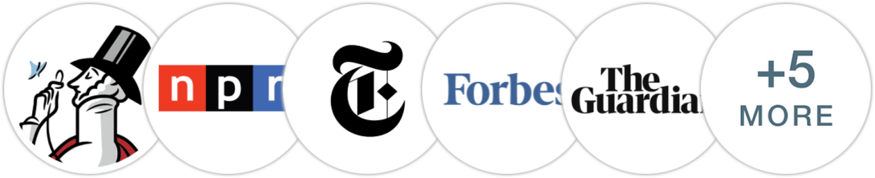The New Yorker, NPR, The New York Times/The New York Times Book Review, Forbes, The Guardian, The Boston Globe, Publishers Weekly, Kirkus Reviews, Booklist, BookPage