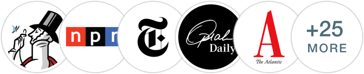 The New Yorker, NPR, The New York Times/The New York Times Book Review, Oprah Daily, The Atlantic, People, The Washington Post, The Wall Street Journal, Associated Press, Financial Times, USA Today, Vanity Fair, Esquire, Bustle, Elle, Vulture, Los Angeles Times, Chicago Tribune, The Guardian, The Times, The Boston Globe, Variety, Indie Next List, Library Reads, Publishers Weekly, Kirkus Reviews, Booklist, BookPage, Electric Literature, Literary Hub