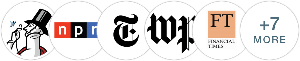 The New Yorker, NPR, The New York Times/The New York Times Book Review, The Washington Post, Financial Times, Vulture, Parade, The Guardian, Reactor, Publishers Weekly, Kirkus Reviews, Literary Hub