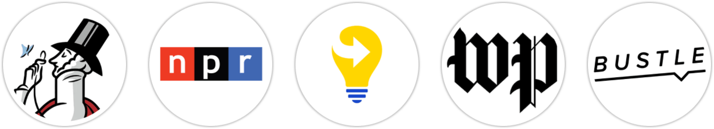 The New Yorker, NPR, Next Big Idea Club, The Washington Post, Bustle, The Boston Globe, Rolling Stone, Publishers Weekly, Kirkus Reviews, Library Journal, Literary Hub