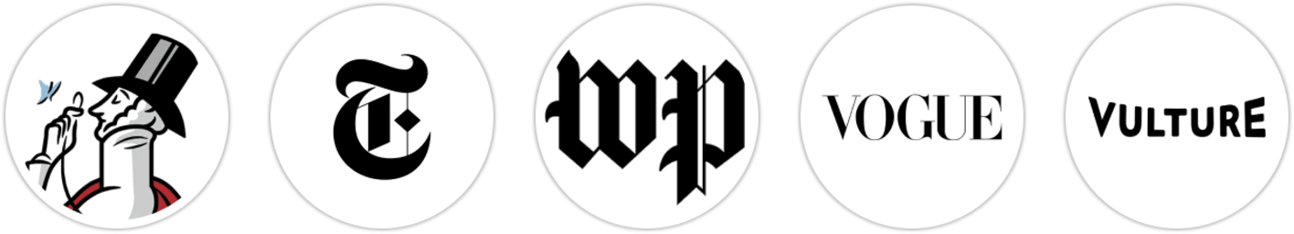The New Yorker, The New York Times/The New York Times Book Review, The Washington Post, Vogue, Vulture, Parade, The Boston Globe, Publishers Weekly, Kirkus Reviews, Library Journal, Booklist, BookPage, Literary Hub