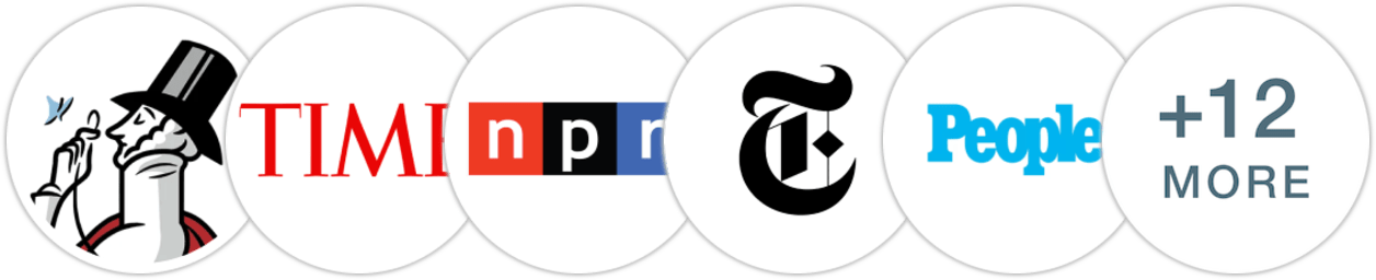 The New Yorker, Time Magazine, NPR, The New York Times/The New York Times Book Review, People, The Washington Post, Elle, Los Angeles Times, The Guardian, The Boston Globe, Rolling Stone, Publishers Weekly, Kirkus Reviews, Library Journal, BookPage, Electric Literature, Literary Hub