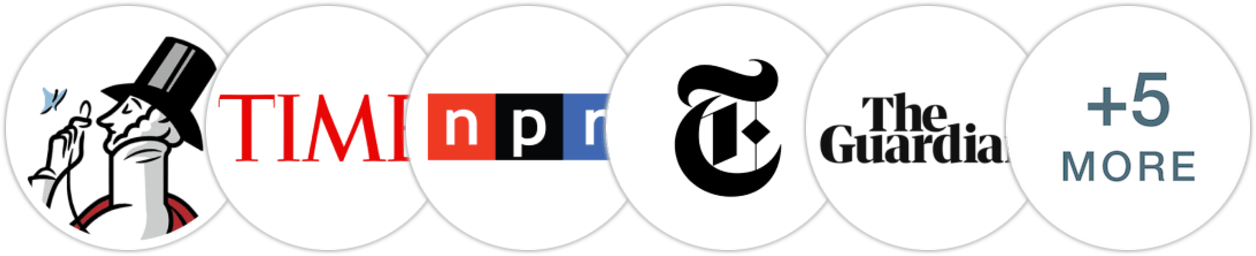 The New Yorker, Time Magazine, NPR, The New York Times/The New York Times Book Review, The Guardian, Publishers Weekly, Kirkus Reviews, Booklist, BookPage, Literary Hub