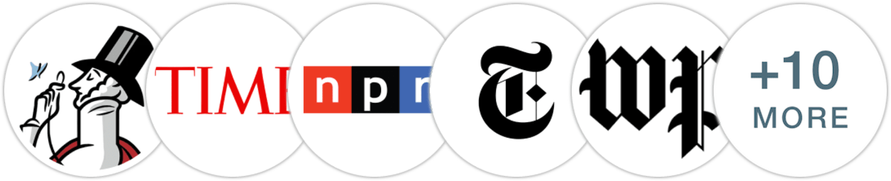 The New Yorker, Time Magazine, NPR, The New York Times/The New York Times Book Review, The Washington Post, Associated Press, USA Today, Vulture, Parade, The Guardian, Publishers Weekly, Kirkus Reviews, Booklist, BookPage, Literary Hub