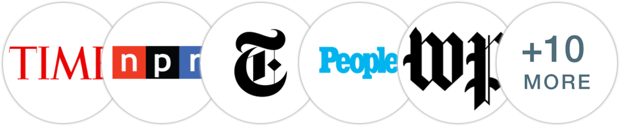 Time Magazine, NPR, The New York Times/The New York Times Book Review, People, The Washington Post, Town & Country, Los Angeles Times, Chicago Tribune, The Boston Globe, Reactor, Publishers Weekly, Kirkus Reviews, Booklist, BookPage, Literary Hub