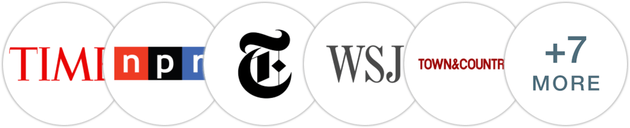 Time Magazine, NPR, The New York Times/The New York Times Book Review, The Wall Street Journal, Town & Country, Los Angeles Times, Publishers Weekly, Kirkus Reviews, Library Journal, Booklist, BookPage, Literary Hub