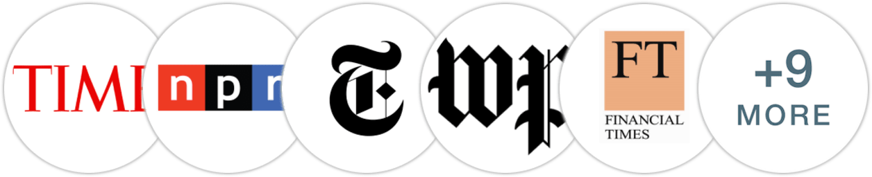 Time Magazine, NPR, The New York Times/The New York Times Book Review, The Washington Post, Financial Times, USA Today, Foreign Policy, Los Angeles Times, The Guardian, Kirkus Reviews, Booklist, The Millions, Electric Literature, Literary Hub