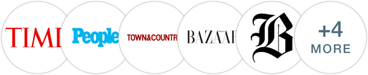 Time Magazine, People, Town & Country, Harper's Bazaar, The Boston Globe, Publishers Weekly, Booklist, BookPage, Literary Hub