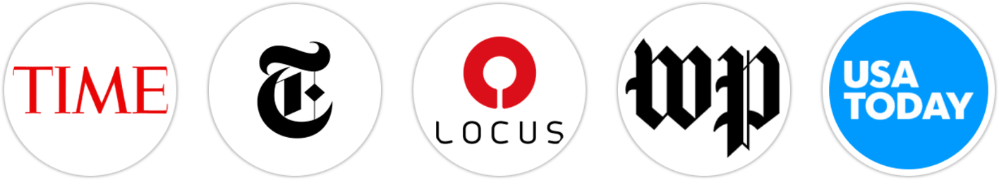 Time Magazine, The New York Times/The New York Times Book Review, Locus, The Washington Post, USA Today, Reactor, Publishers Weekly, Kirkus Reviews, Library Journal, Booklist, Literary Hub