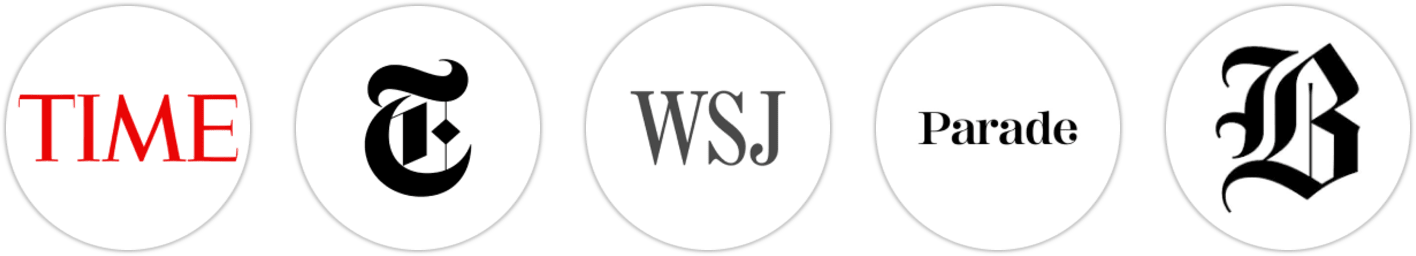 Time Magazine, The New York Times/The New York Times Book Review, The Wall Street Journal, Parade, The Boston Globe, Publishers Weekly, Kirkus Reviews, Booklist, Literary Hub