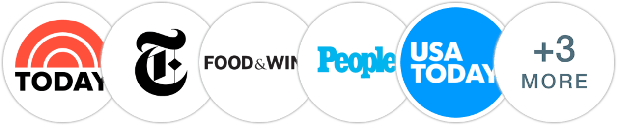 TODAY Show, The New York Times/The New York Times Book Review, Food & Wine, People, USA Today, Elle, Rolling Stone, Indie Next List