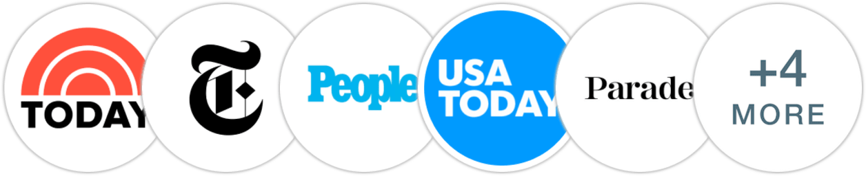 TODAY Show, The New York Times/The New York Times Book Review, People, USA Today, Parade, The Times, New York Post, Publishers Weekly, Booklist