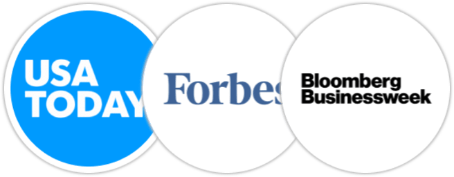 USA Today, Forbes, Bloomberg Businessweek