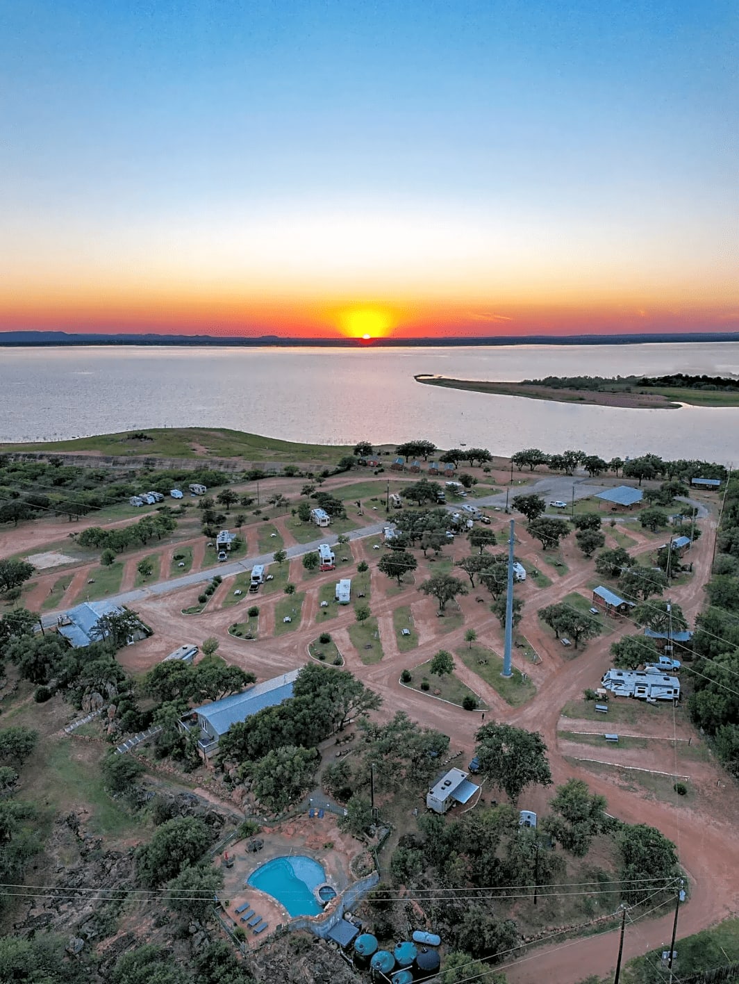 Lake Buchanan RV & Cabin Resort in TX No Booking Fees