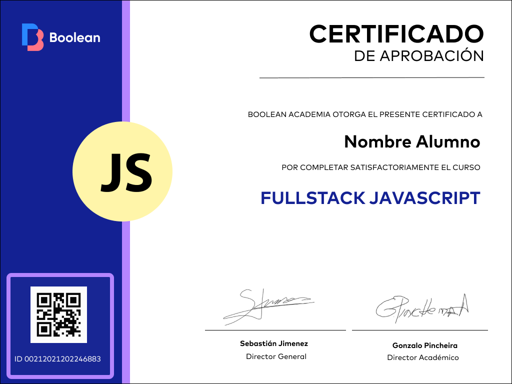 Boolean Chile - FullStack JavaScript PRO