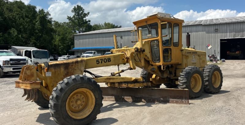 Used 1988 John Deere 570B Motor grader #A2886221 for sale