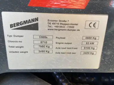 2022 Bergmann C805S for sale