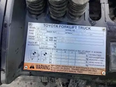 2015 Toyota 8FGU25 for sale