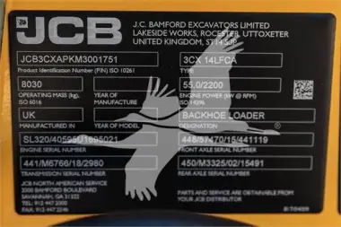 2021 JCB 3CX14 for sale