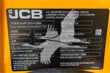 2022 JCB 3CX14 for sale