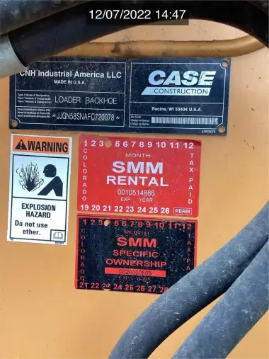 2015 CASE 580SN for sale