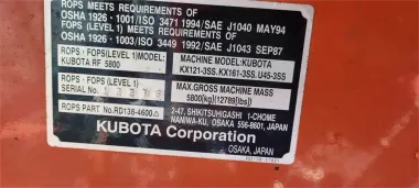 2010 Kubota KX161-3 for sale