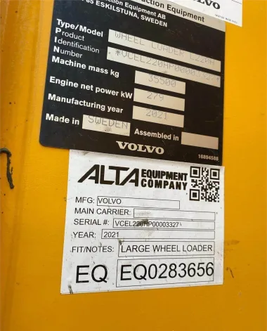2021 Volvo L220H for sale
