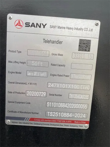 2021 Sany STH1056A for sale