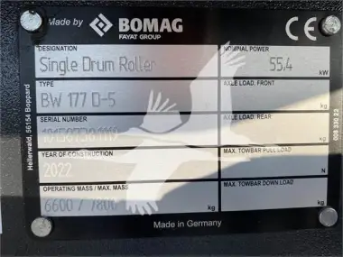 2022 Bomag BW177D-5 for sale