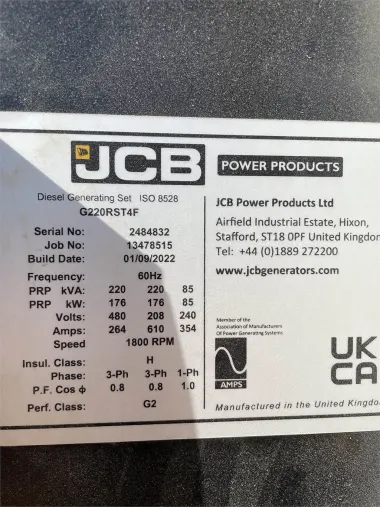 2022 JCB G220RS for sale