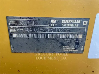 2017 Caterpillar 335F for sale