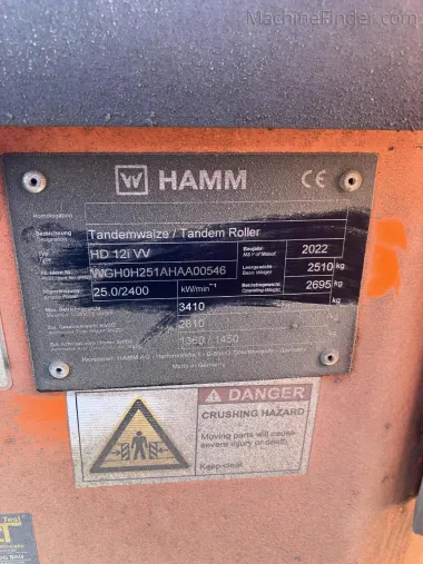 2022 Hamm HD12VV for sale