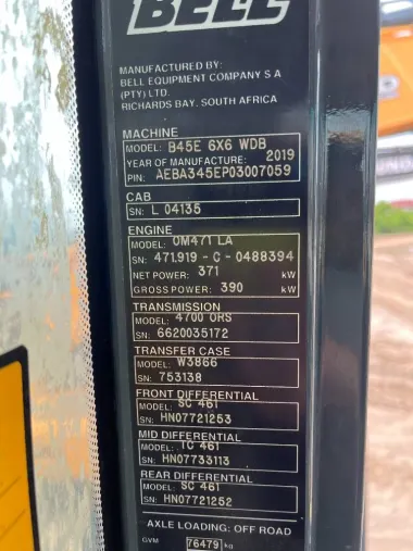 2019 Bell B45E for sale