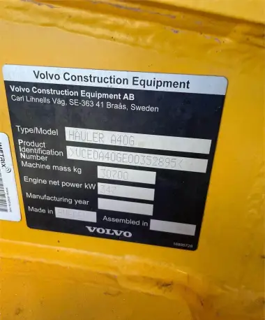 2021 Volvo A40G for sale