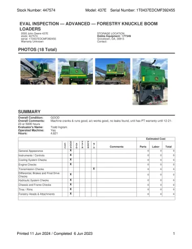 2020 John-Deere 437E for sale