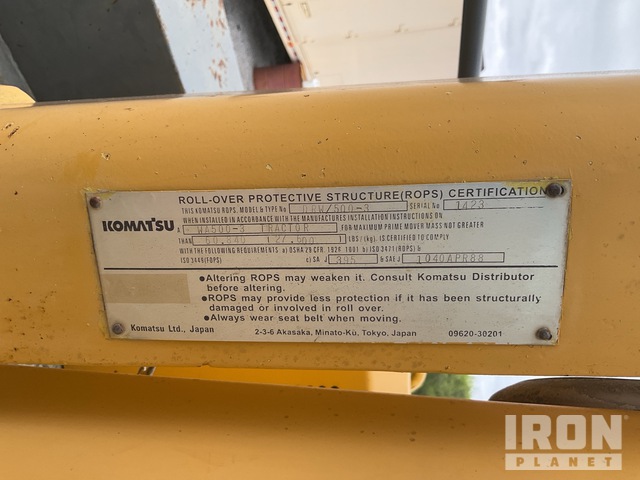 Used 2000 Komatsu WA500-3L Wheel loader #A2065841 for sale