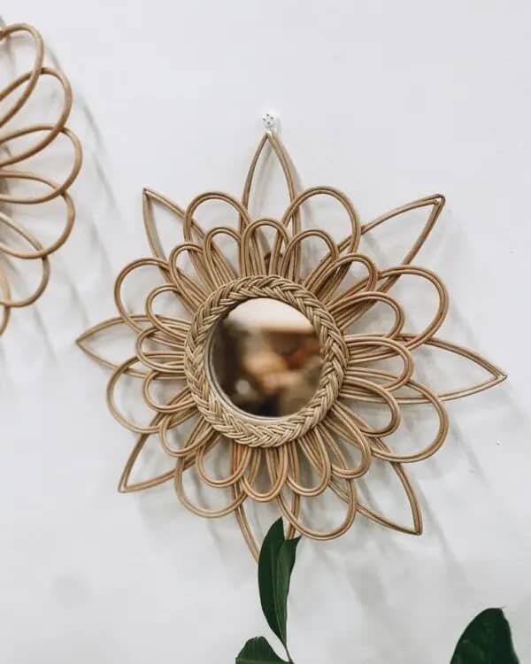 Rattan Wall Mirror 08