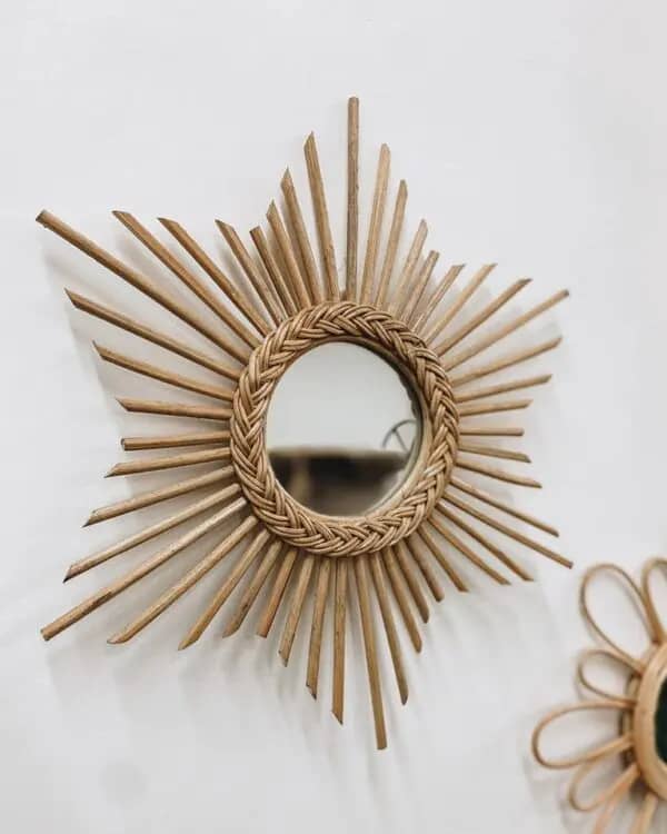 Rattan Wall Mirror 10