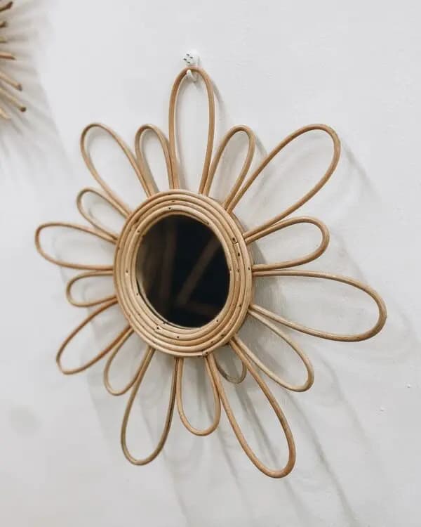 Rattan Wall Mirror 09