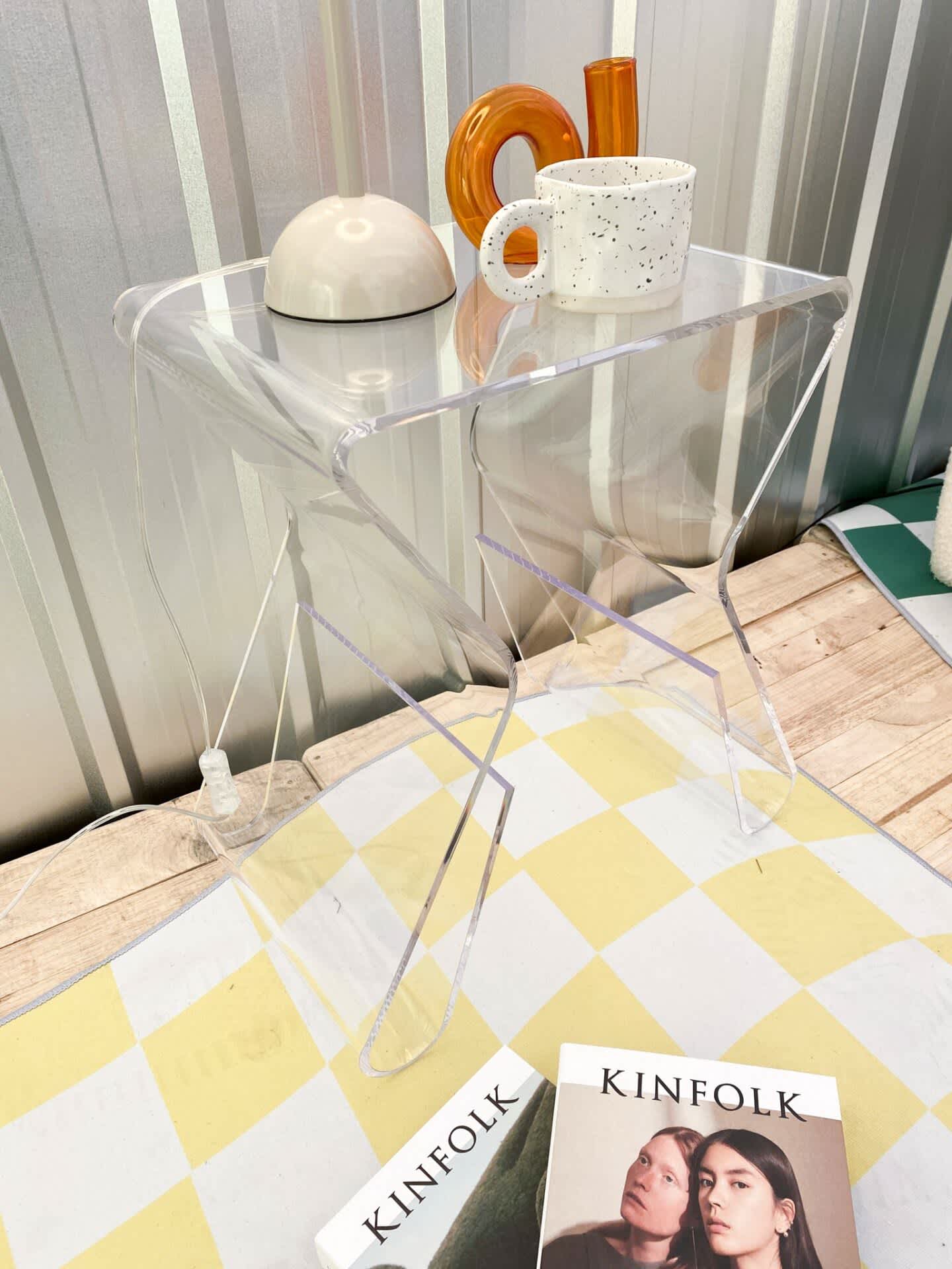 Curated 15 - Clear Side Table