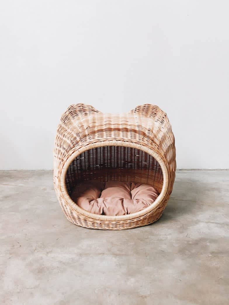Rattan Cat Bed/House