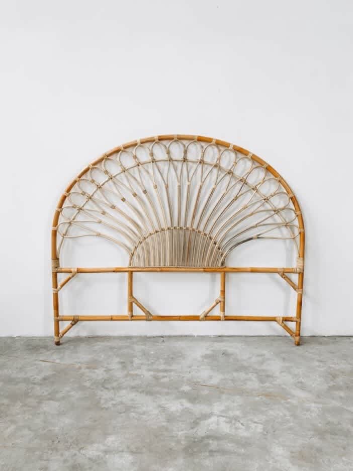 MIinimal Rattan Queen Bedhead/Headboard