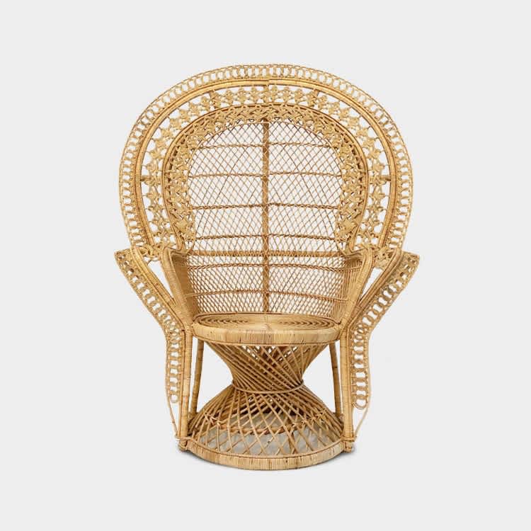 Melaney Rattan Peacock Chair