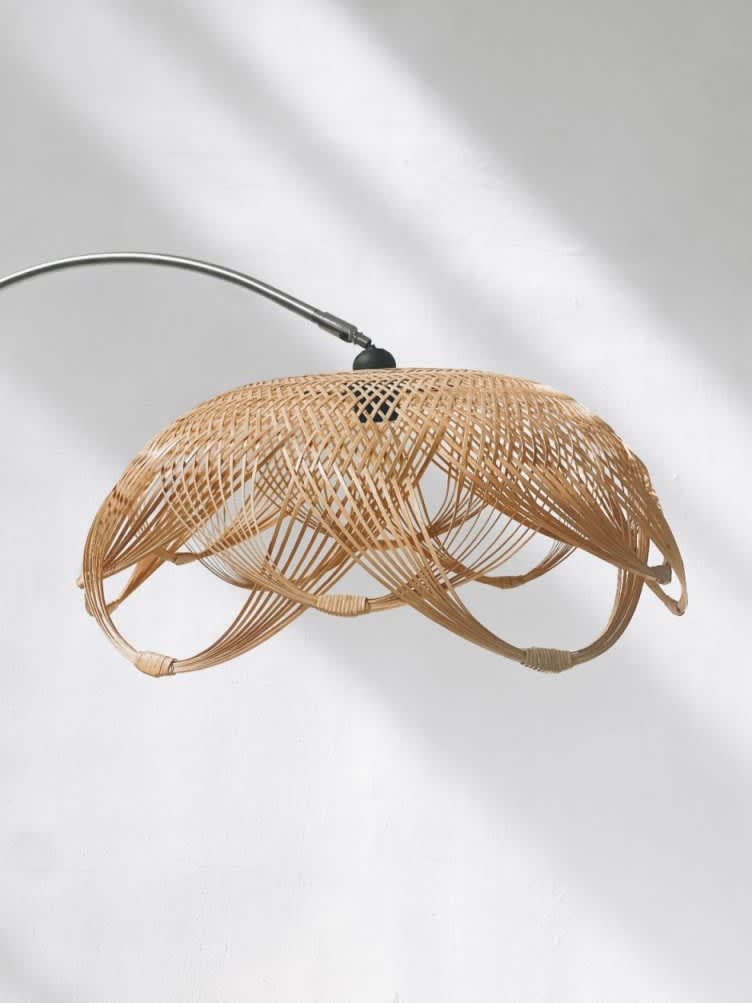 Flower Cup Rattan Pendant Lamp