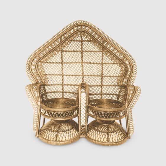 Rattan Double Peacock 03