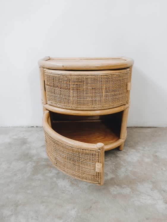Shanti Rattan Side Table