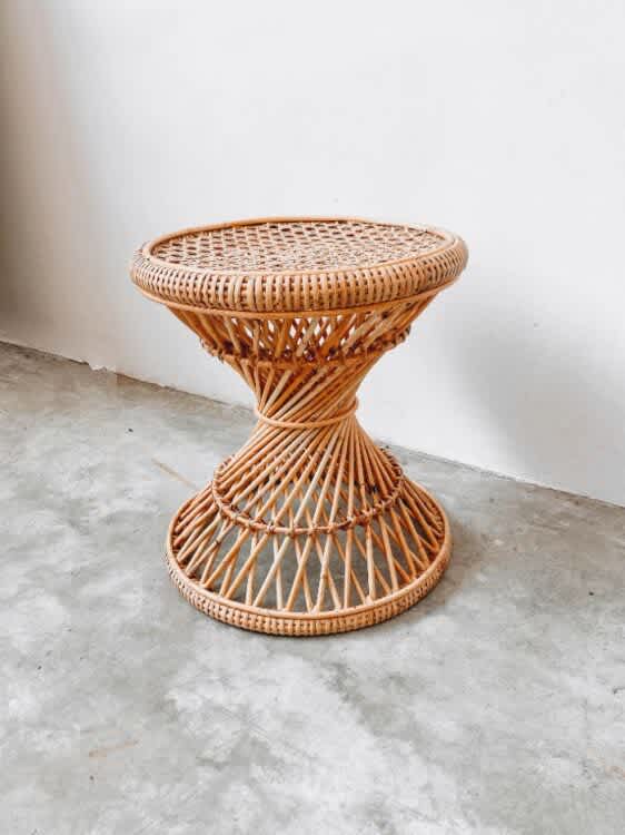 Mini Putar Rattan Side Table