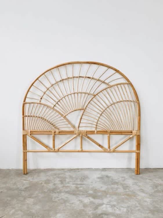 Rainbow Rattan Bedhead / Headboard